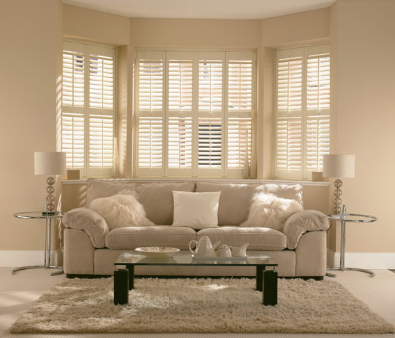 Living room shutters